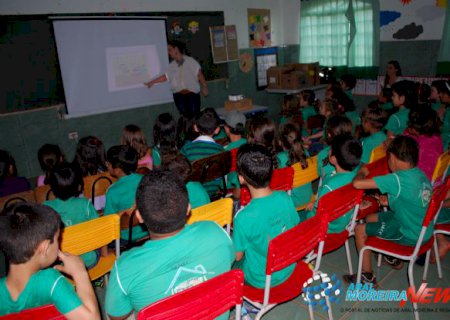 Secretaria de Saúde e Escola Joaquim Moreira Lopes promovem palestra sobre Higiene Pessoal