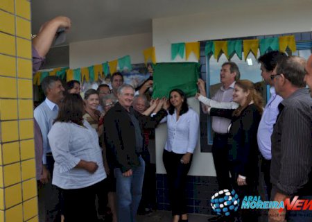 Edson de David e Biffi inauguram Ceinf e assegura acesso a educação infantil