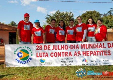 Atividades marcam o Dia Mundial de Luta contra as Hepatites em Aral Moreira