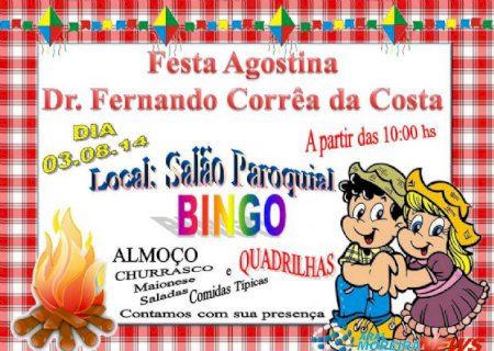 Arraiá da Escola Dr Fernando Correa da Costa acontece em agosto