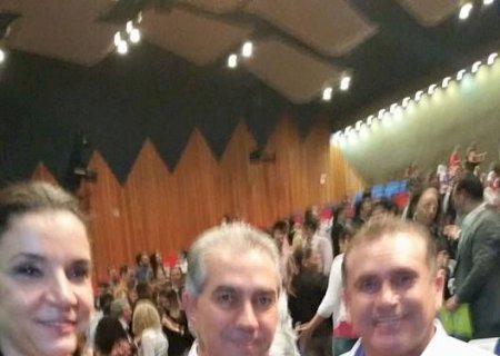 Presidente do PSDB participou do ato alusivo aos 100 dias de Governo de Reinaldo Azambuja