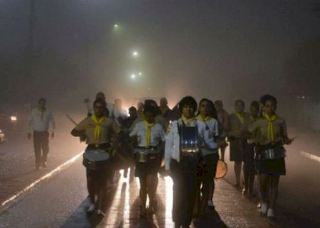 Com a presença de grupo de Dourados, Aral Moreira ganha Clube de Desbravadores