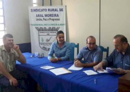 Sindicato Rural elegeu nova diretoria para o triênio 2017/2020, em Aral Moreira
