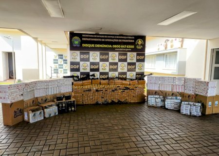 Ponta: Porã: DOF intercepta comboio com drogas e materiais contrabandeados do Paraguai